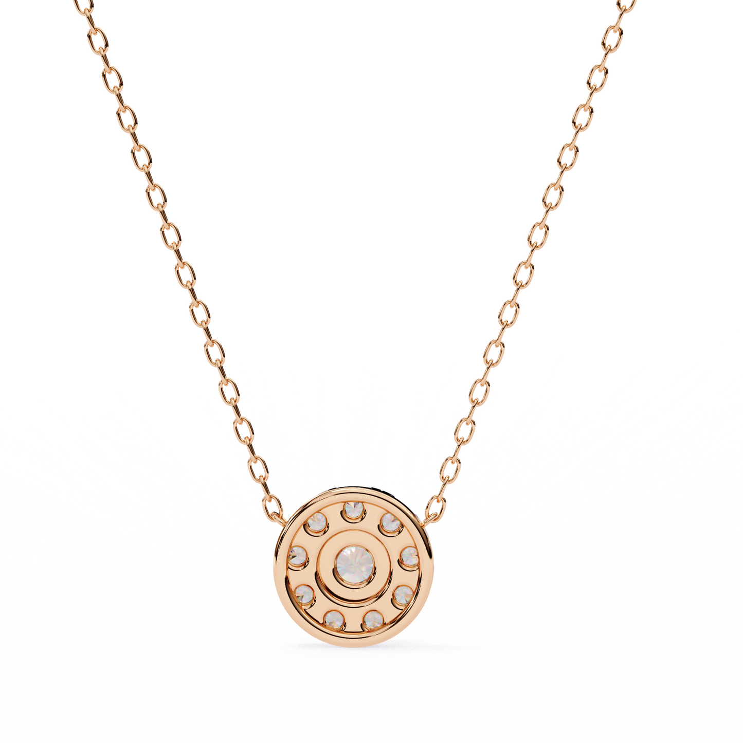 Celestial Halo Diamond Pendant