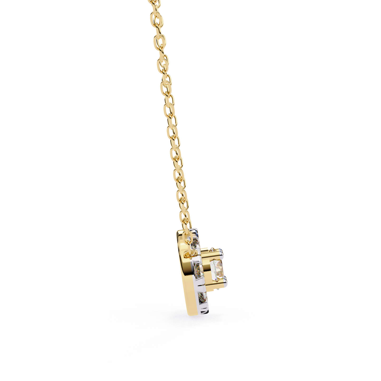 Celestial Halo Diamond Pendant
