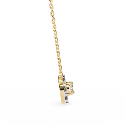 Celestial Halo Diamond Pendant