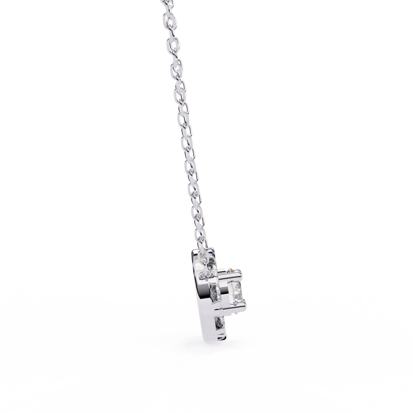 Celestial Halo Diamond Pendant