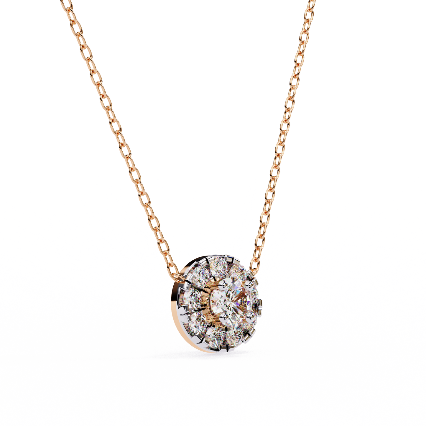 Celestial Halo Diamond Pendant