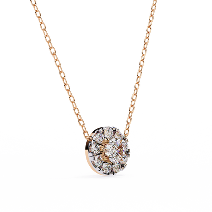 Celestial Halo Diamond Pendant