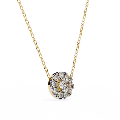 Celestial Halo Diamond Pendant