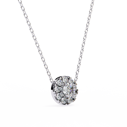 Celestial Halo Diamond Pendant