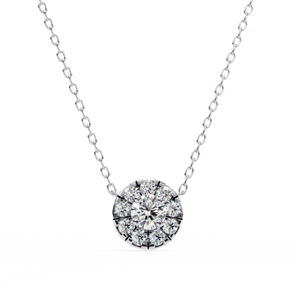Celestial Halo Diamond Pendant