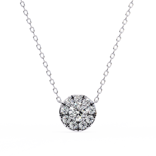 Celestial Halo Diamond Pendant