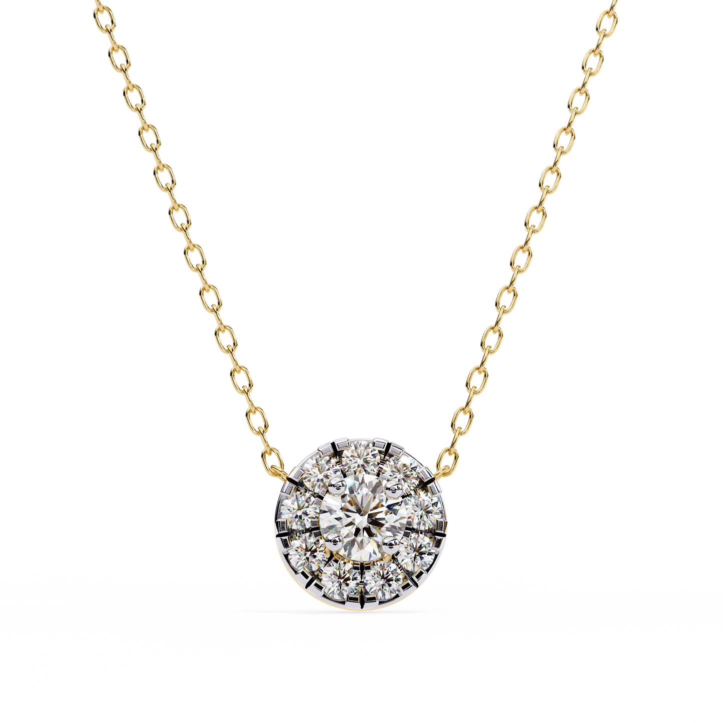Celestial Halo Diamond Pendant