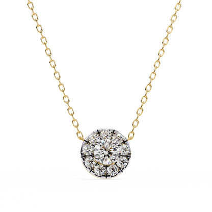Celestial Halo Diamond Pendant