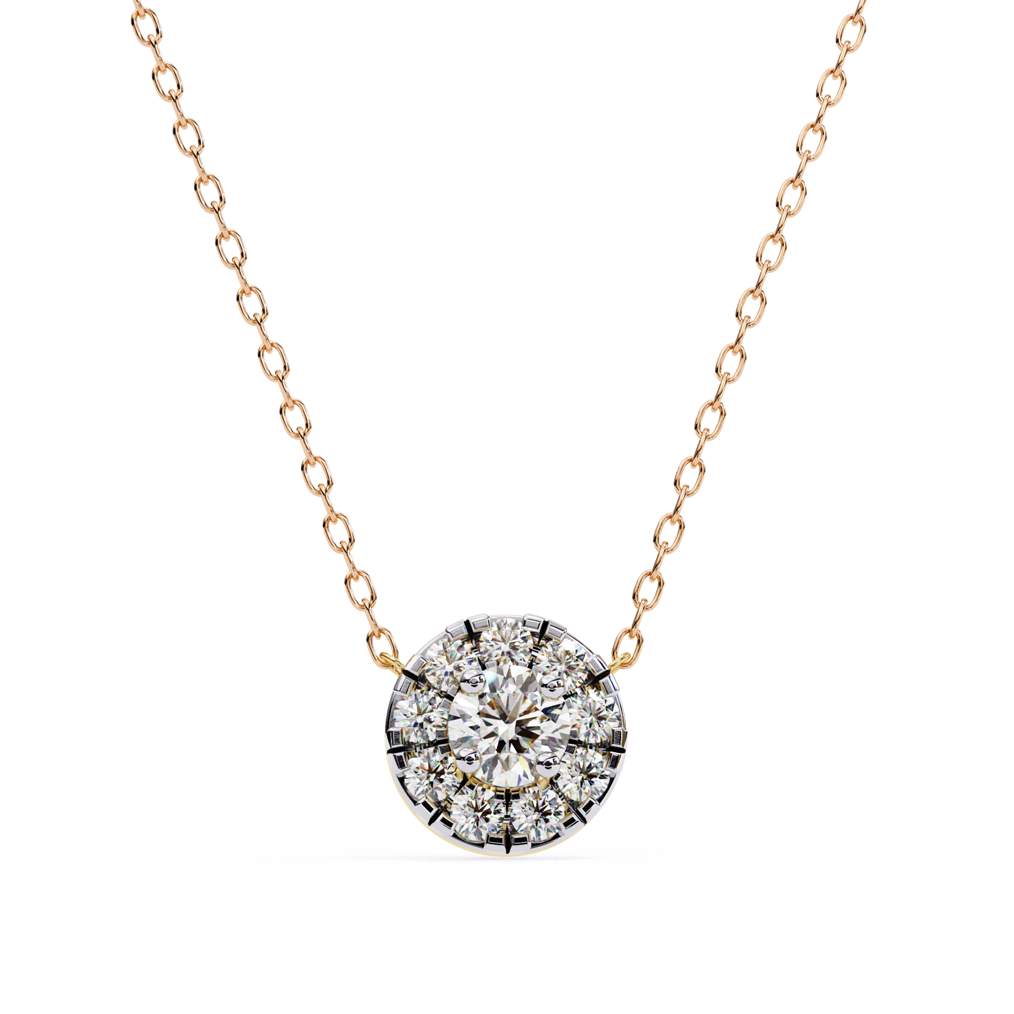 Celestial Halo Diamond Pendant