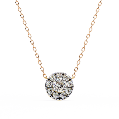 Celestial Halo Diamond Pendant