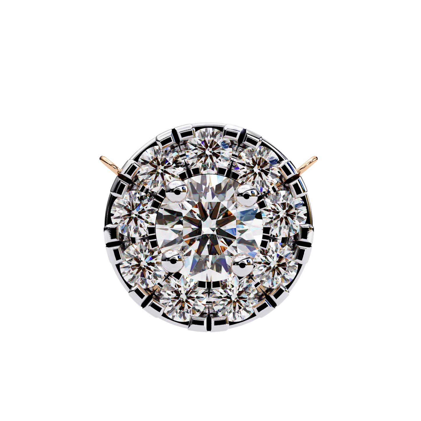 Celestial Halo Diamond Pendant