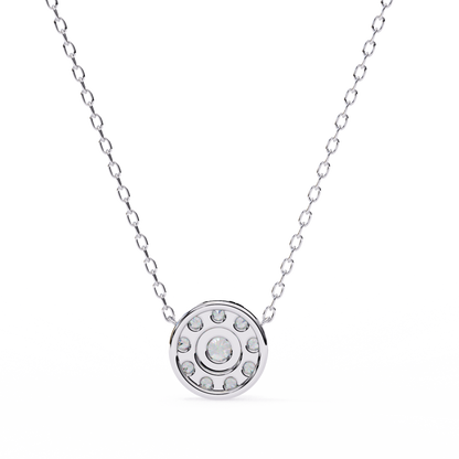 Celestial Halo Diamond Pendant
