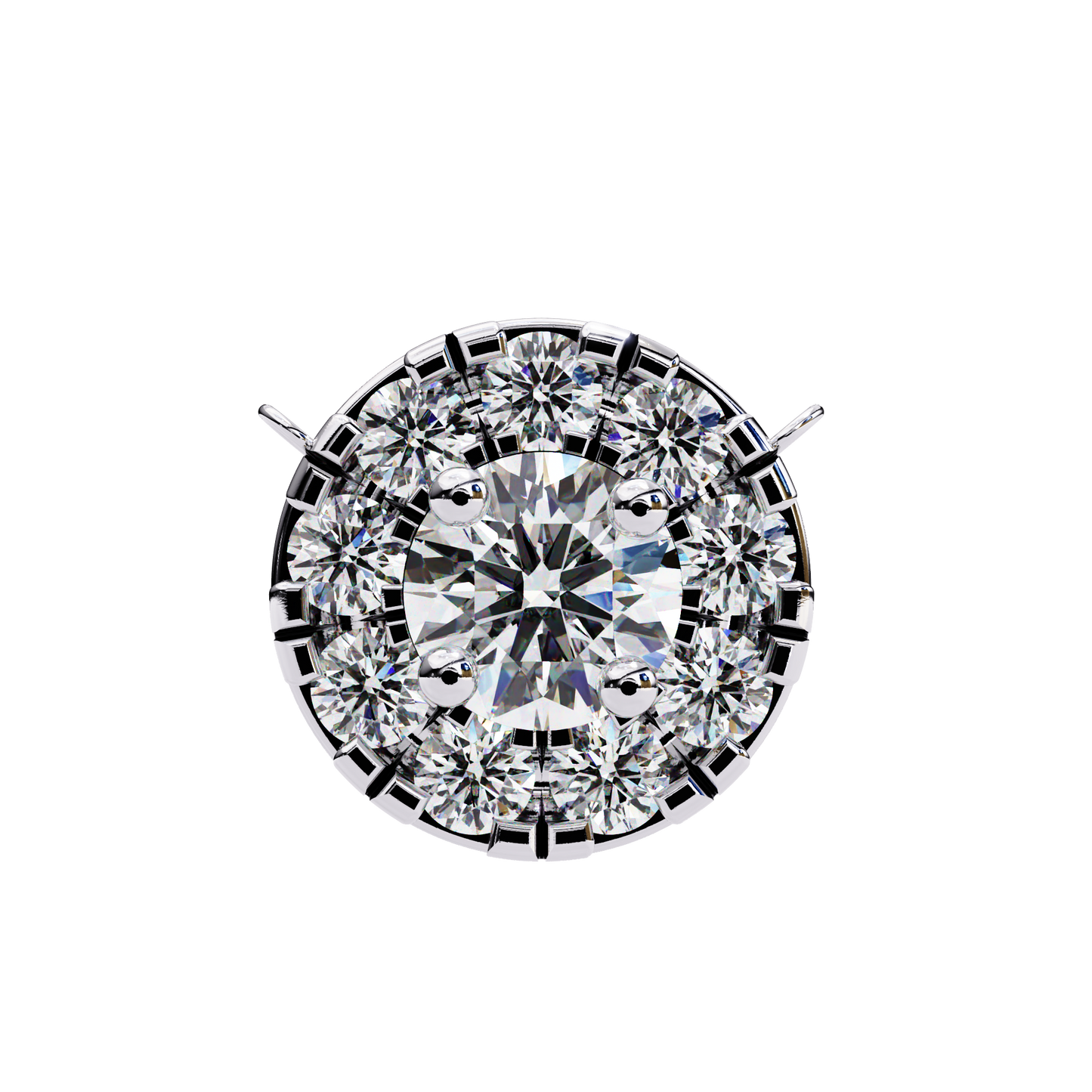 Celestial Halo Diamond Pendant