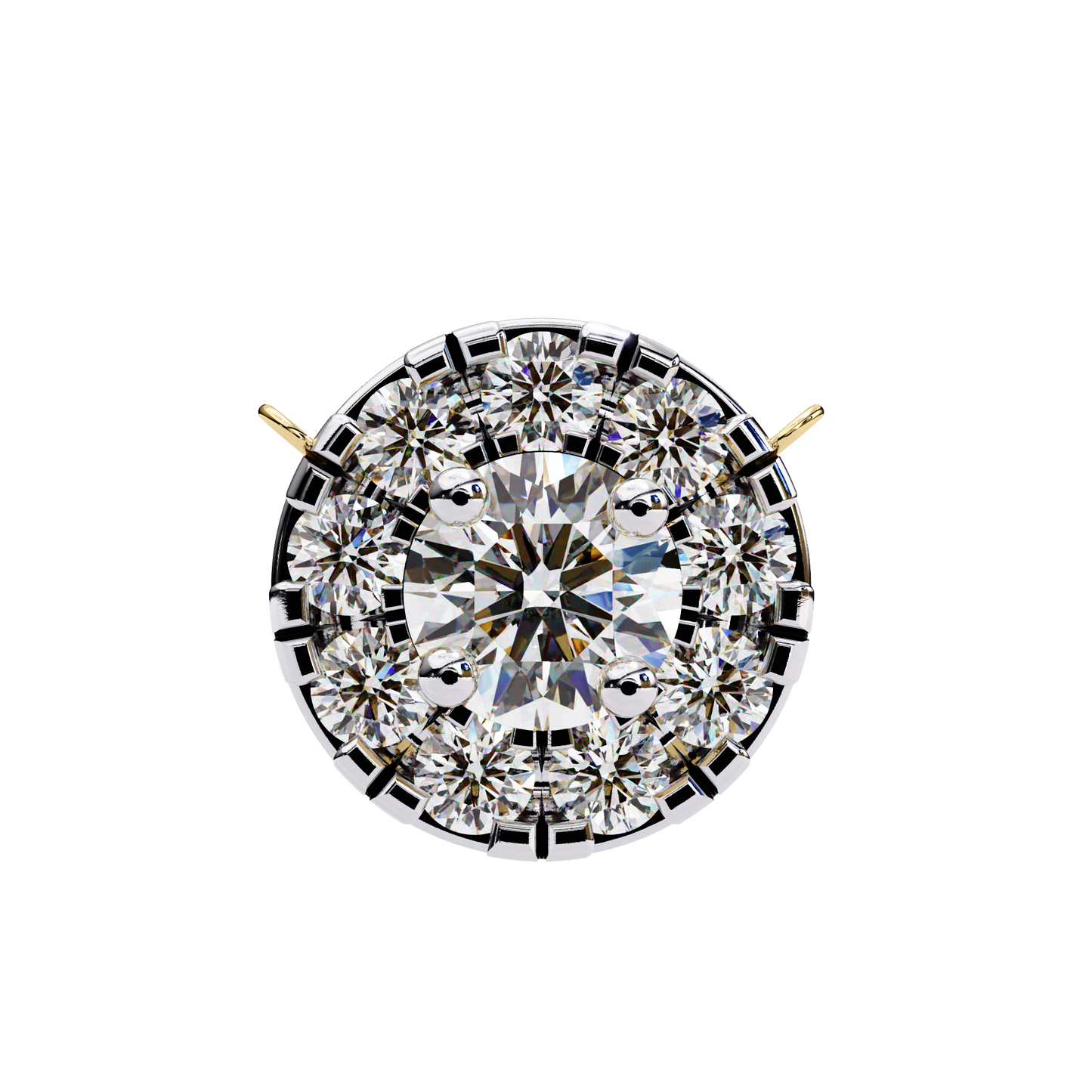 Celestial Halo Diamond Pendant