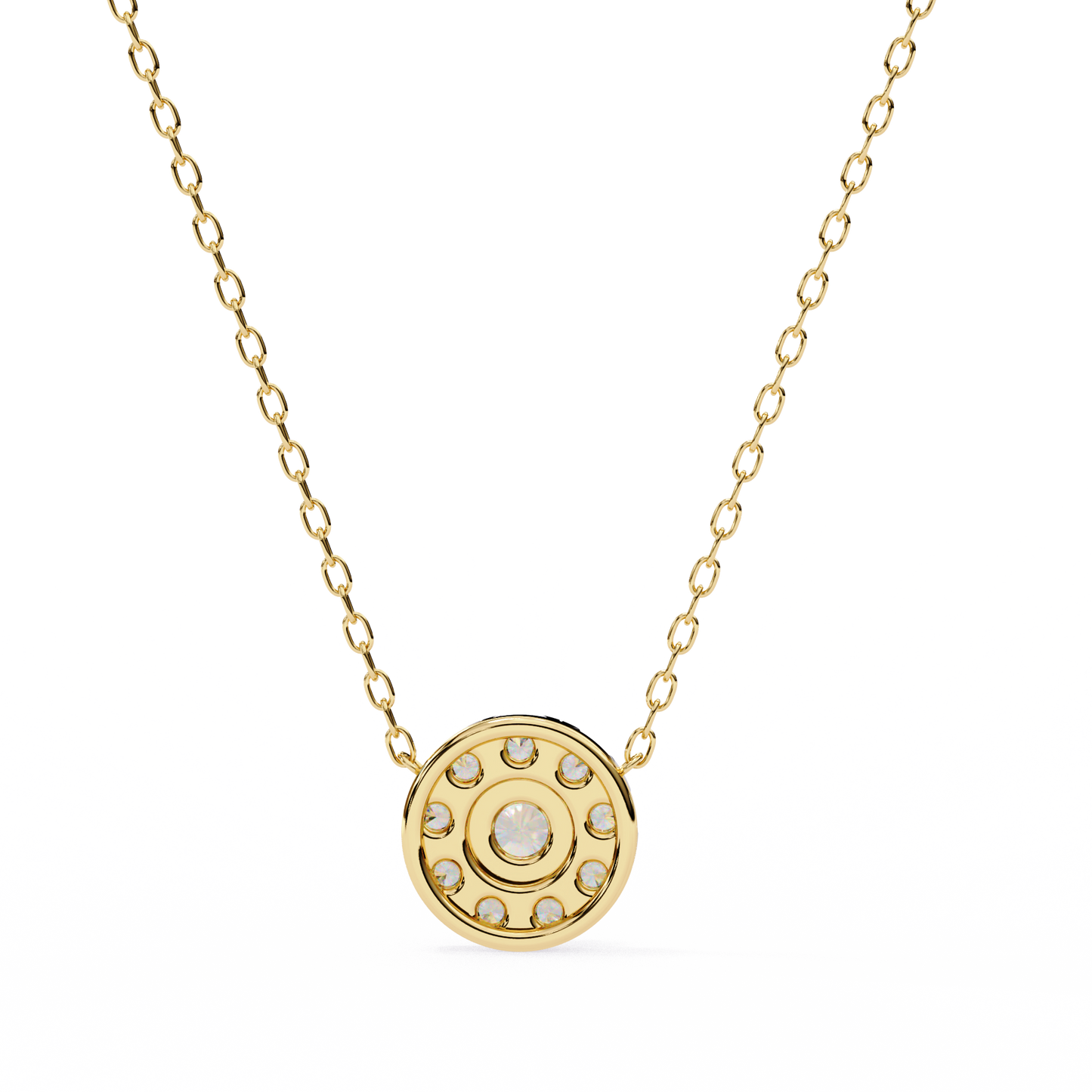 Celestial Halo Diamond Pendant