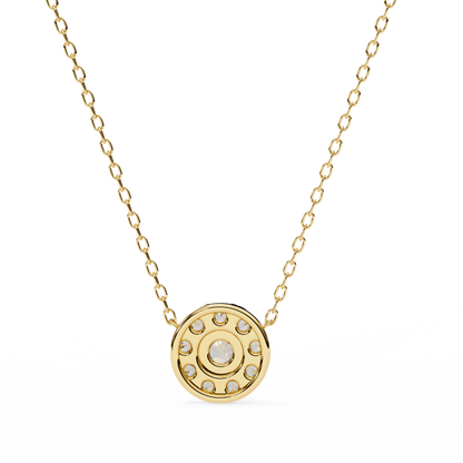 Celestial Halo Diamond Pendant