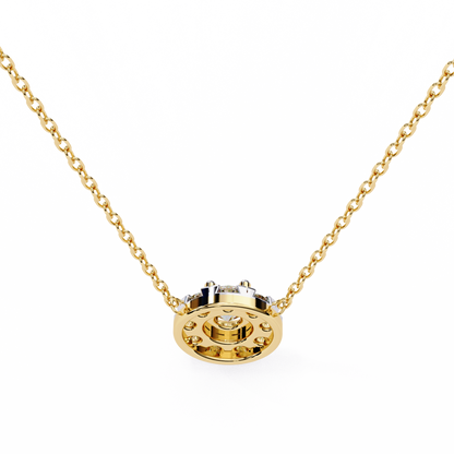 Celestial Halo Diamond Pendant