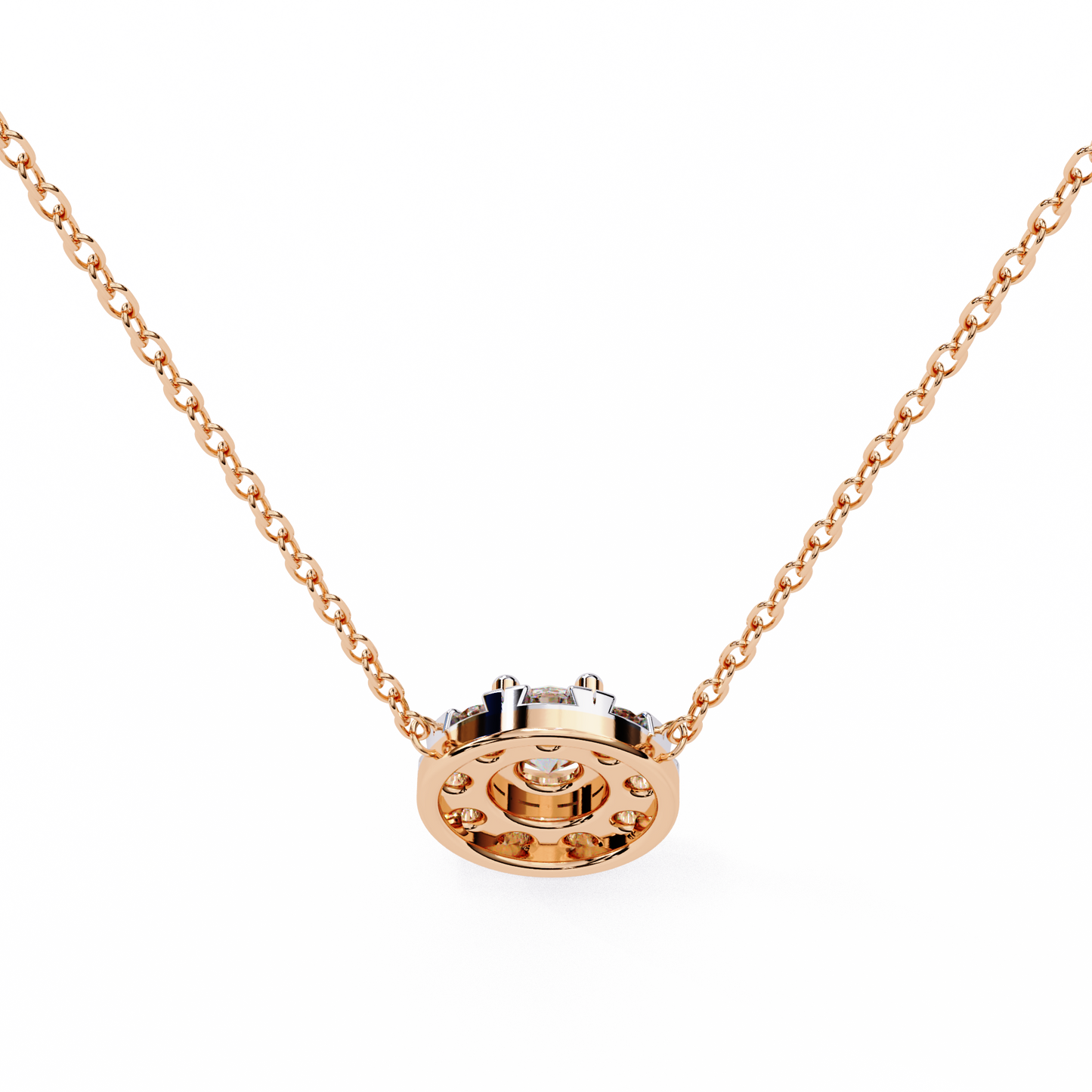 Celestial Halo Diamond Pendant