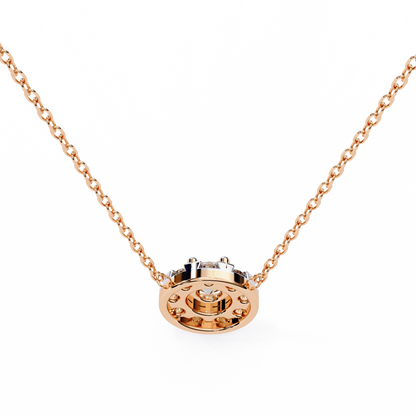 Celestial Halo Diamond Pendant