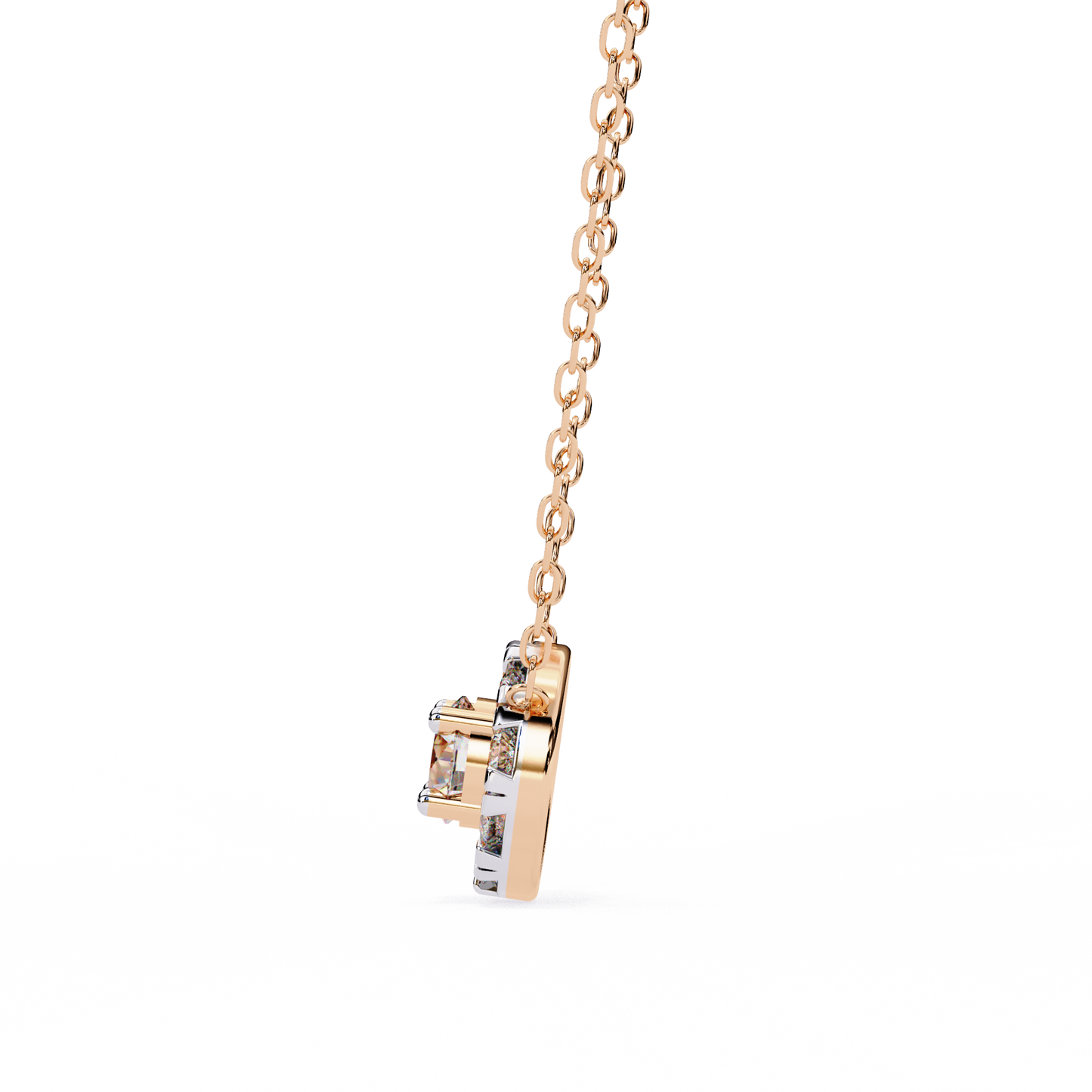 Celestial Halo Diamond Pendant