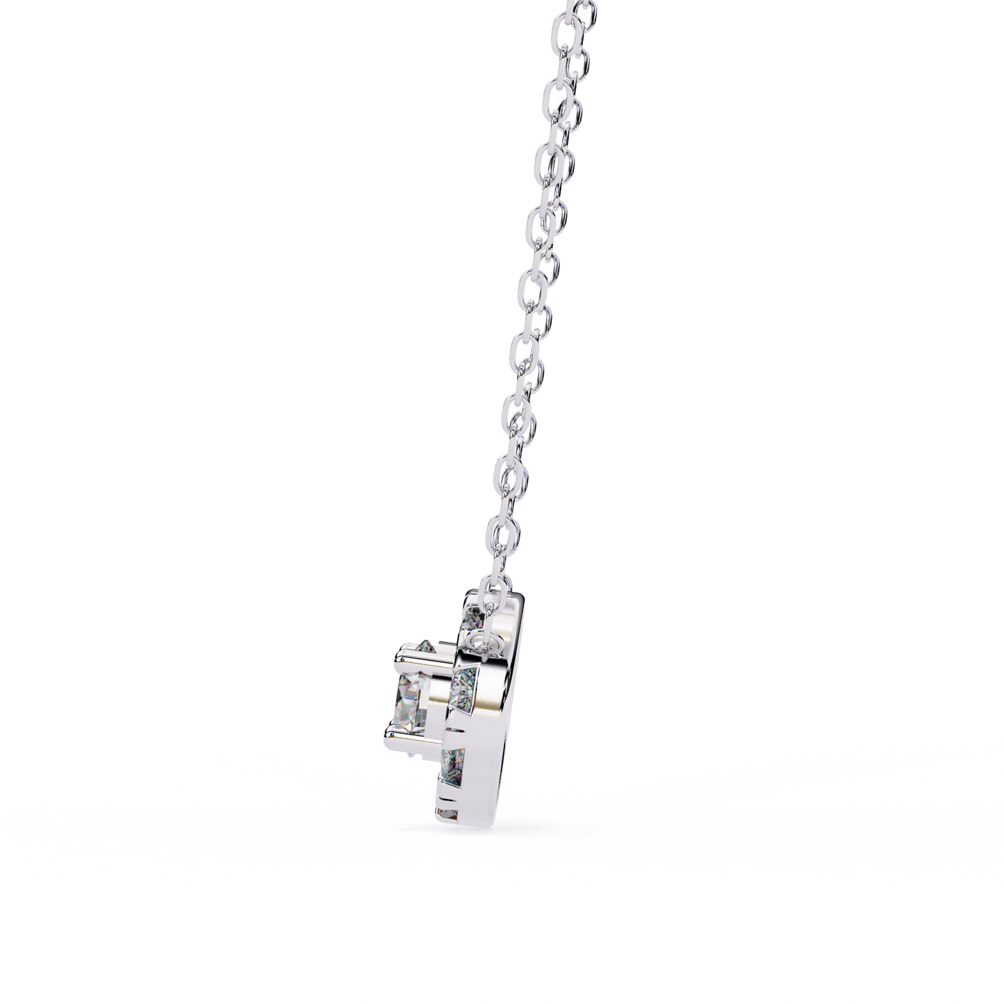 Celestial Halo Diamond Pendant