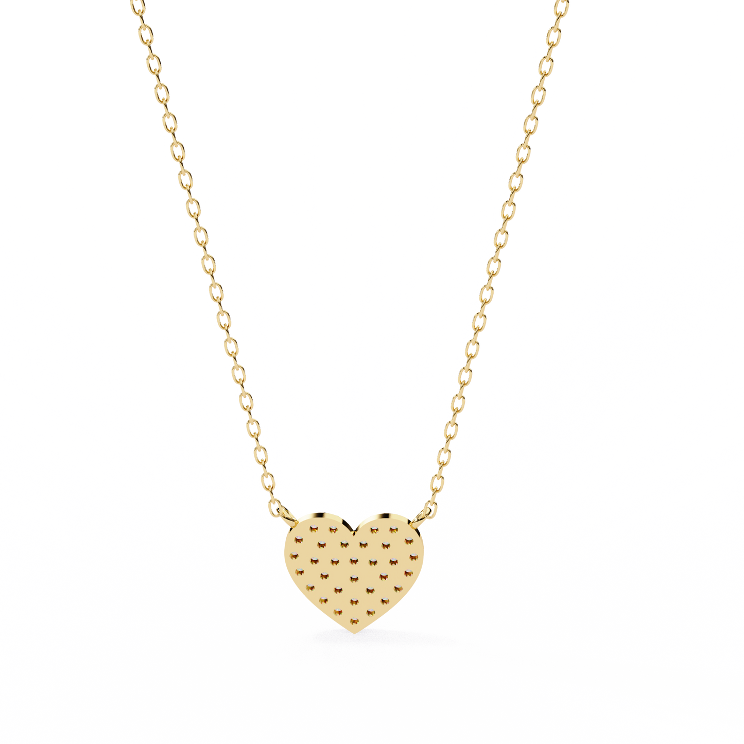 Pavé Heart Diamond Pendant