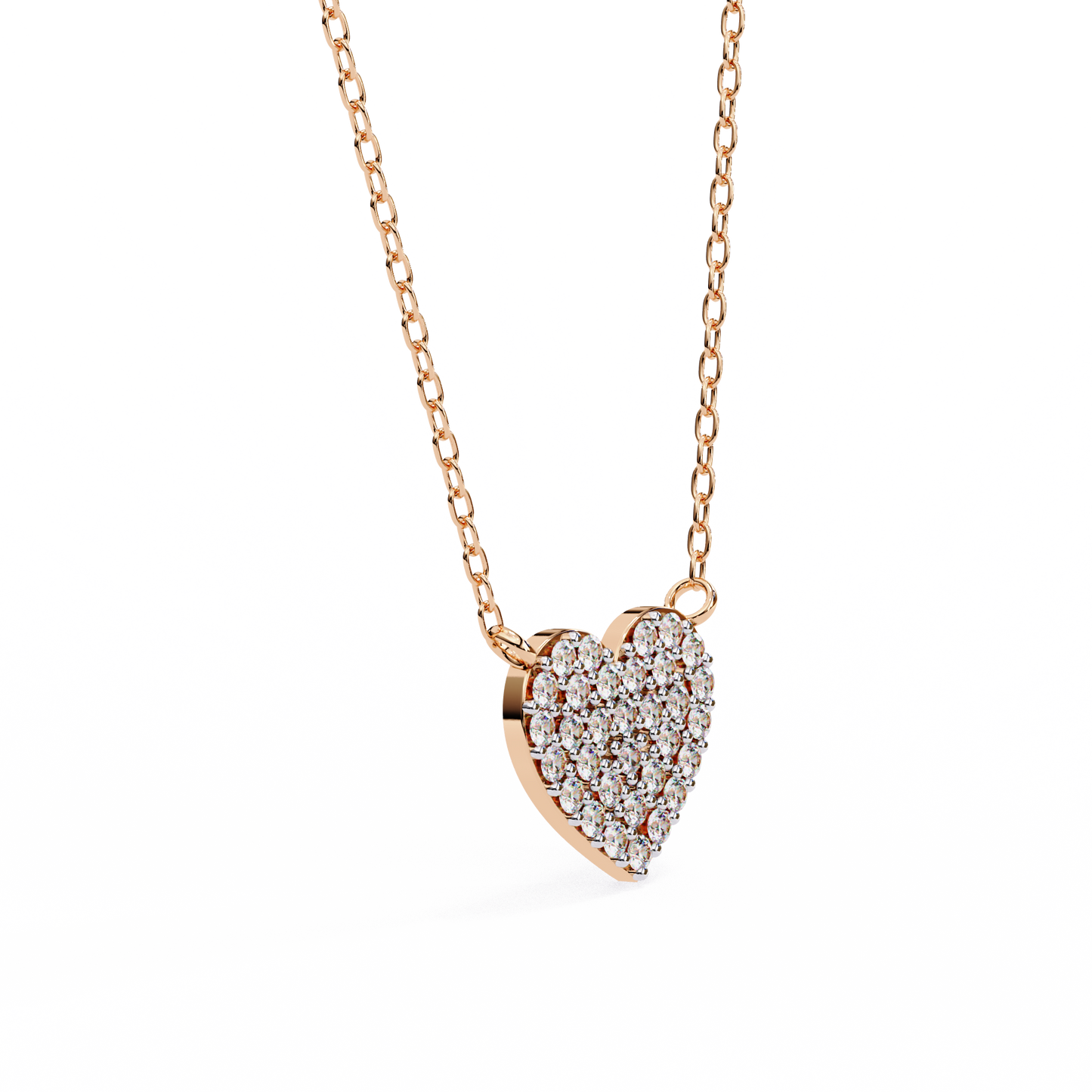 Pavé Heart Diamond Pendant