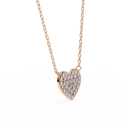 Pavé Heart Diamond Pendant