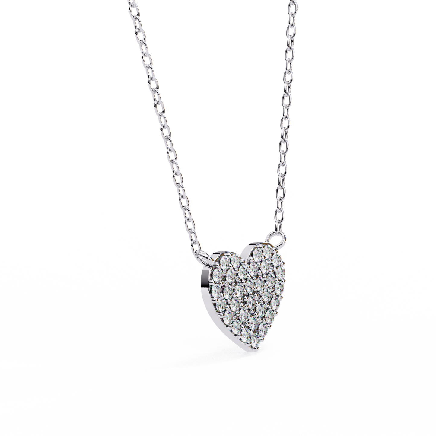 Pavé Heart Diamond Pendant