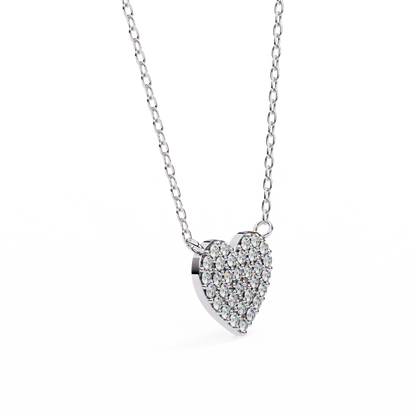 Pavé Heart Diamond Pendant