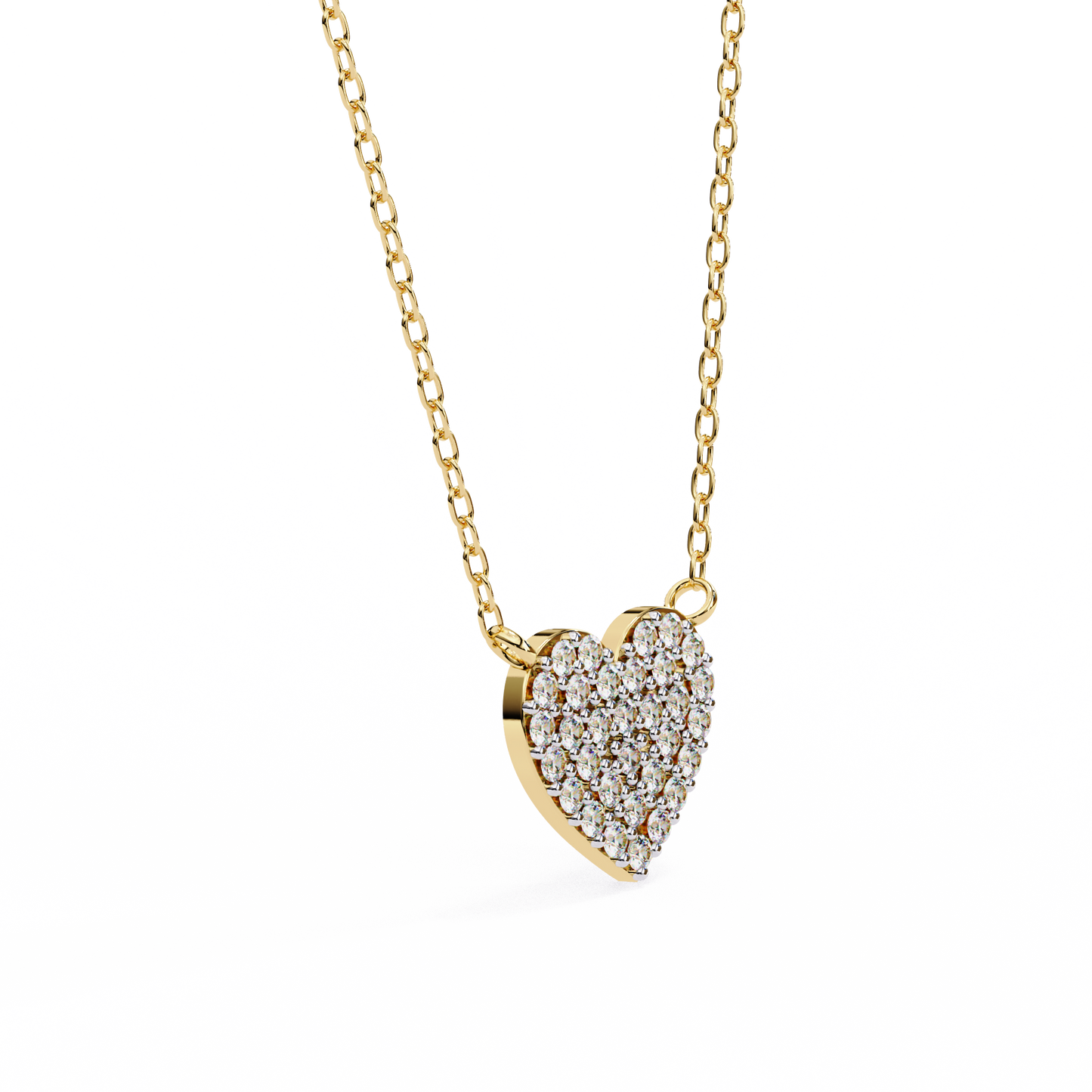 Pavé Heart Diamond Pendant
