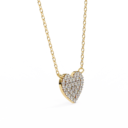 Pavé Heart Diamond Pendant