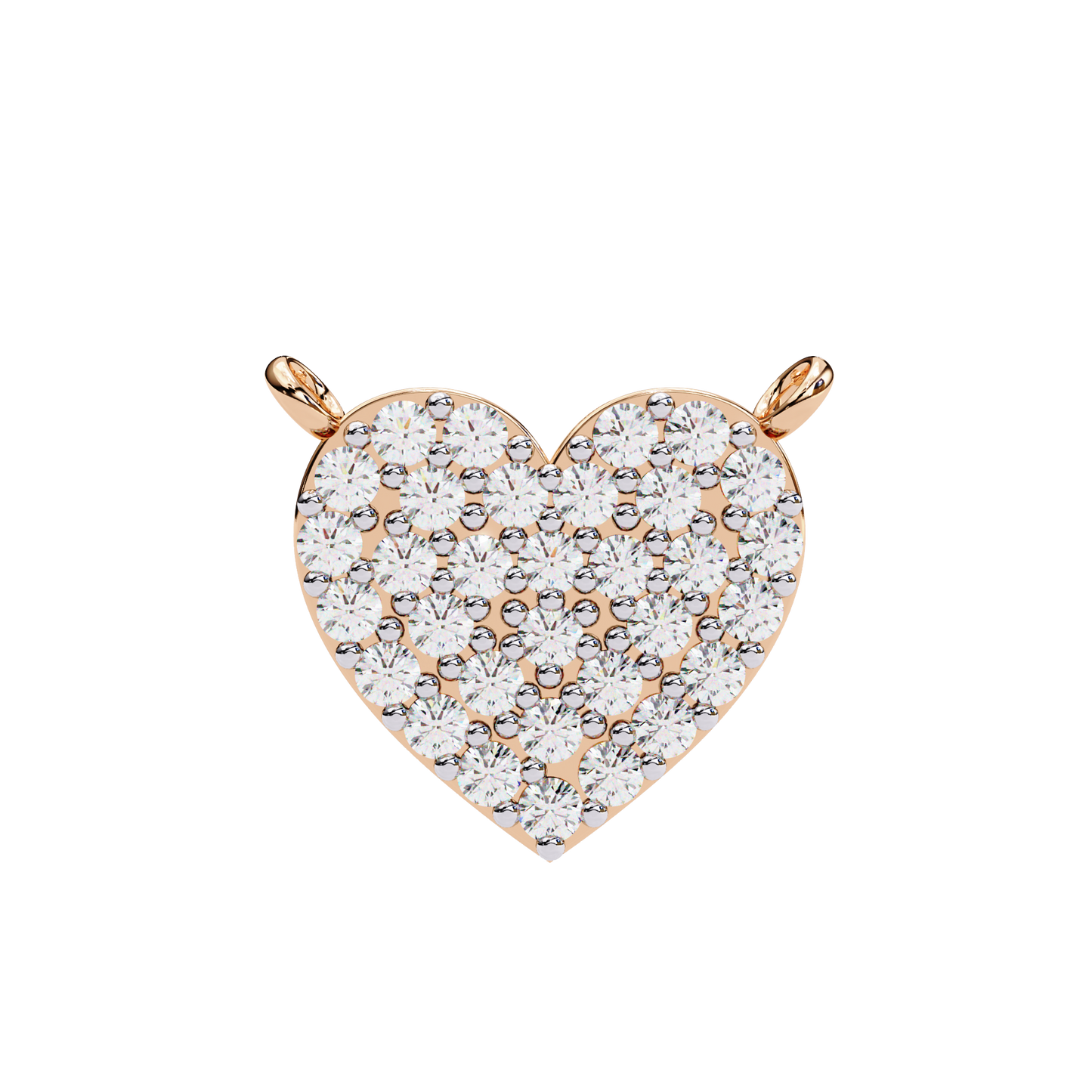 Pavé Heart Diamond Pendant