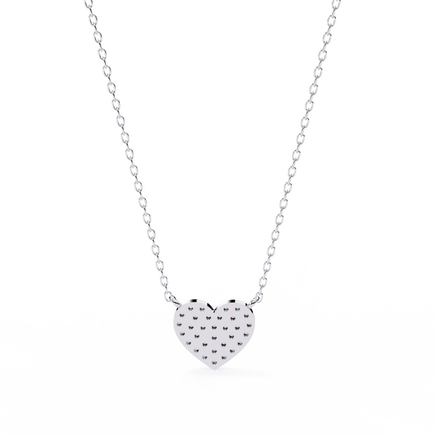Pavé Heart Diamond Pendant