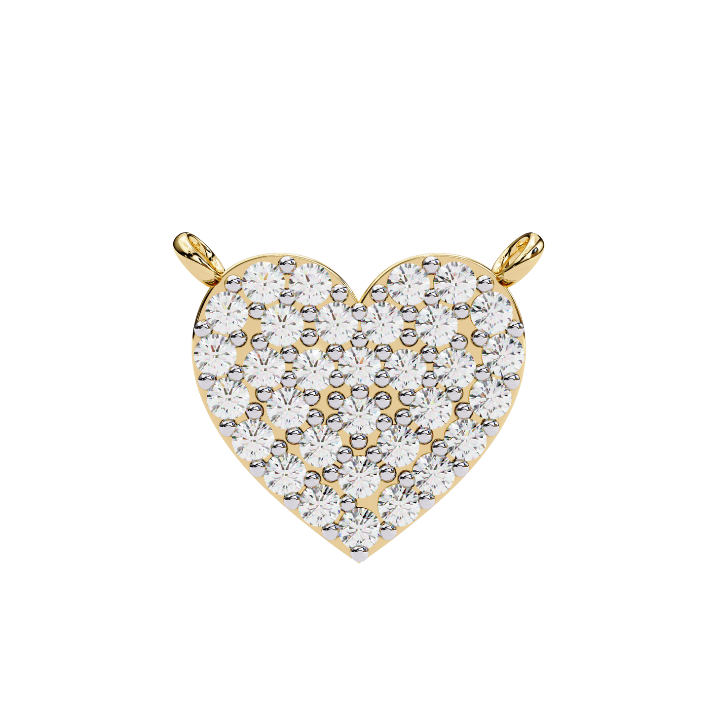 Pavé Heart Diamond Pendant