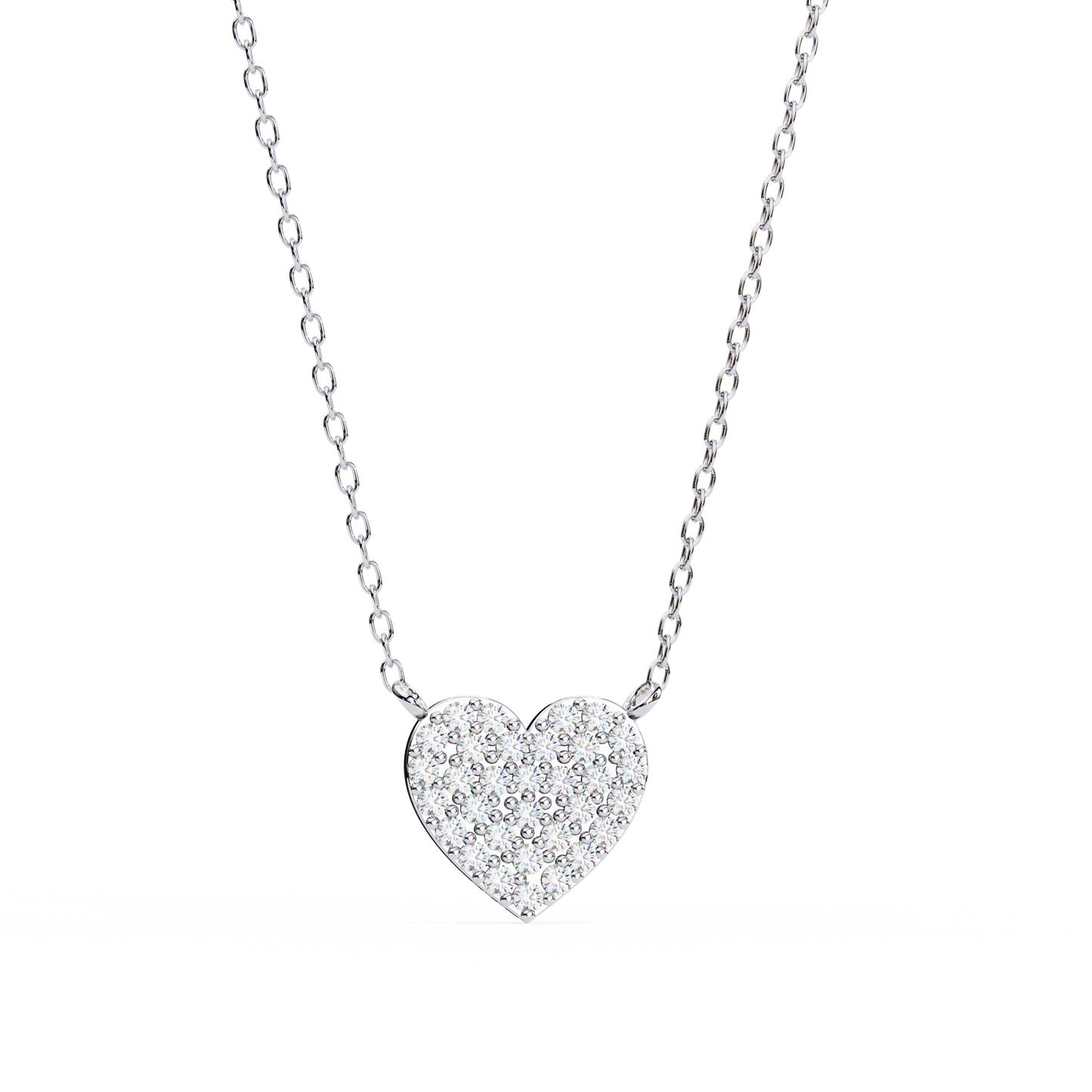 Pavé Heart Diamond Pendant