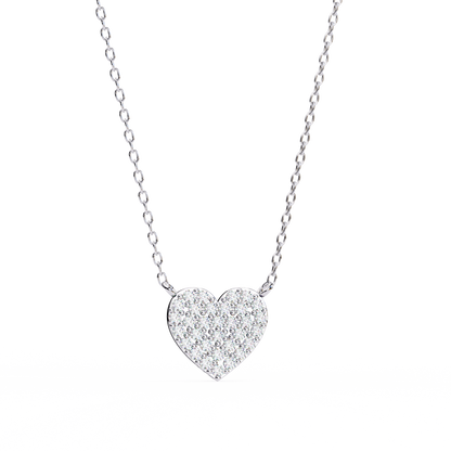 Pavé Heart Diamond Pendant