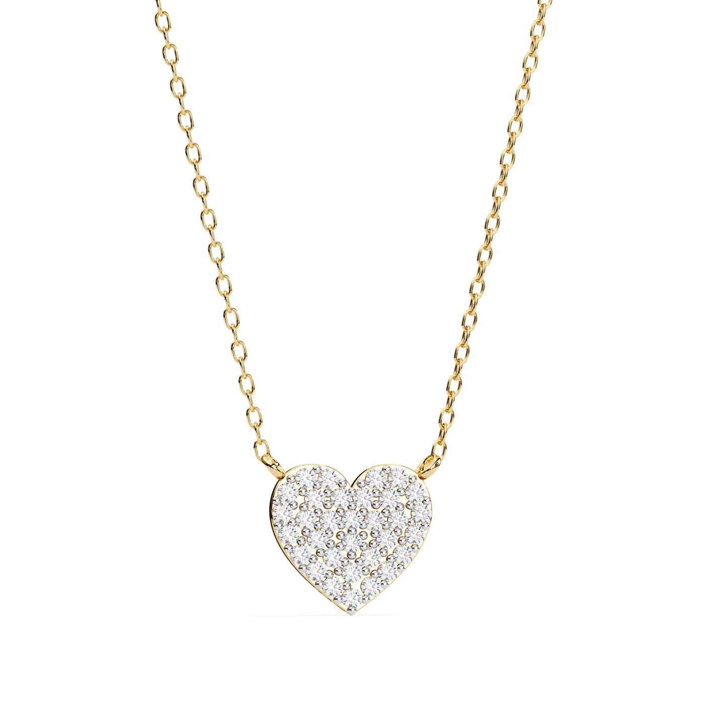 Pavé Heart Diamond Pendant