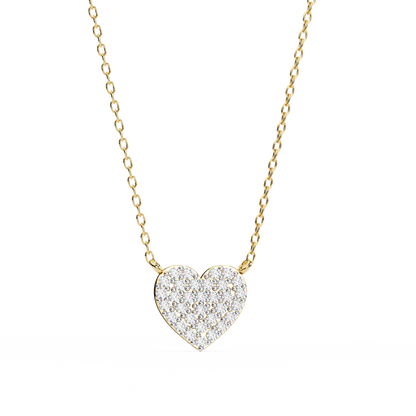 Pavé Heart Diamond Pendant