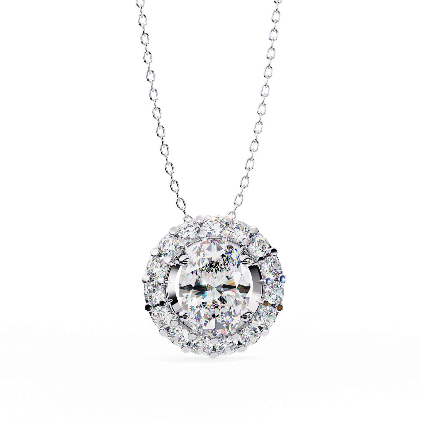 Elaris Halo Diamond Pendant