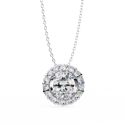 Elaris Halo Diamond Pendant