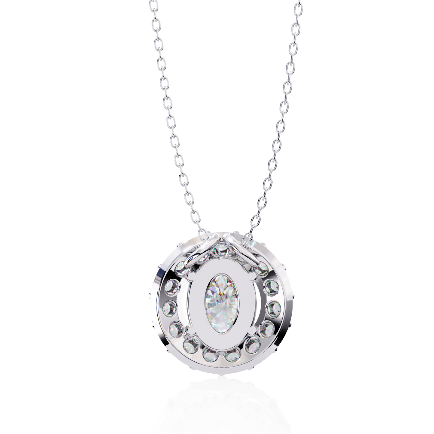Elaris Halo Diamond Pendant