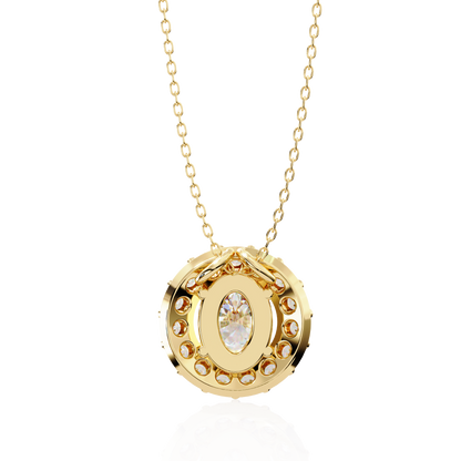 Elaris Halo Diamond Pendant