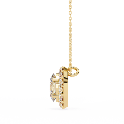 Elaris Halo Diamond Pendant