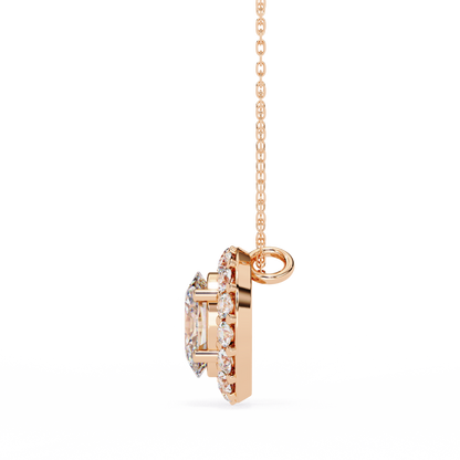 Elaris Halo Diamond Pendant