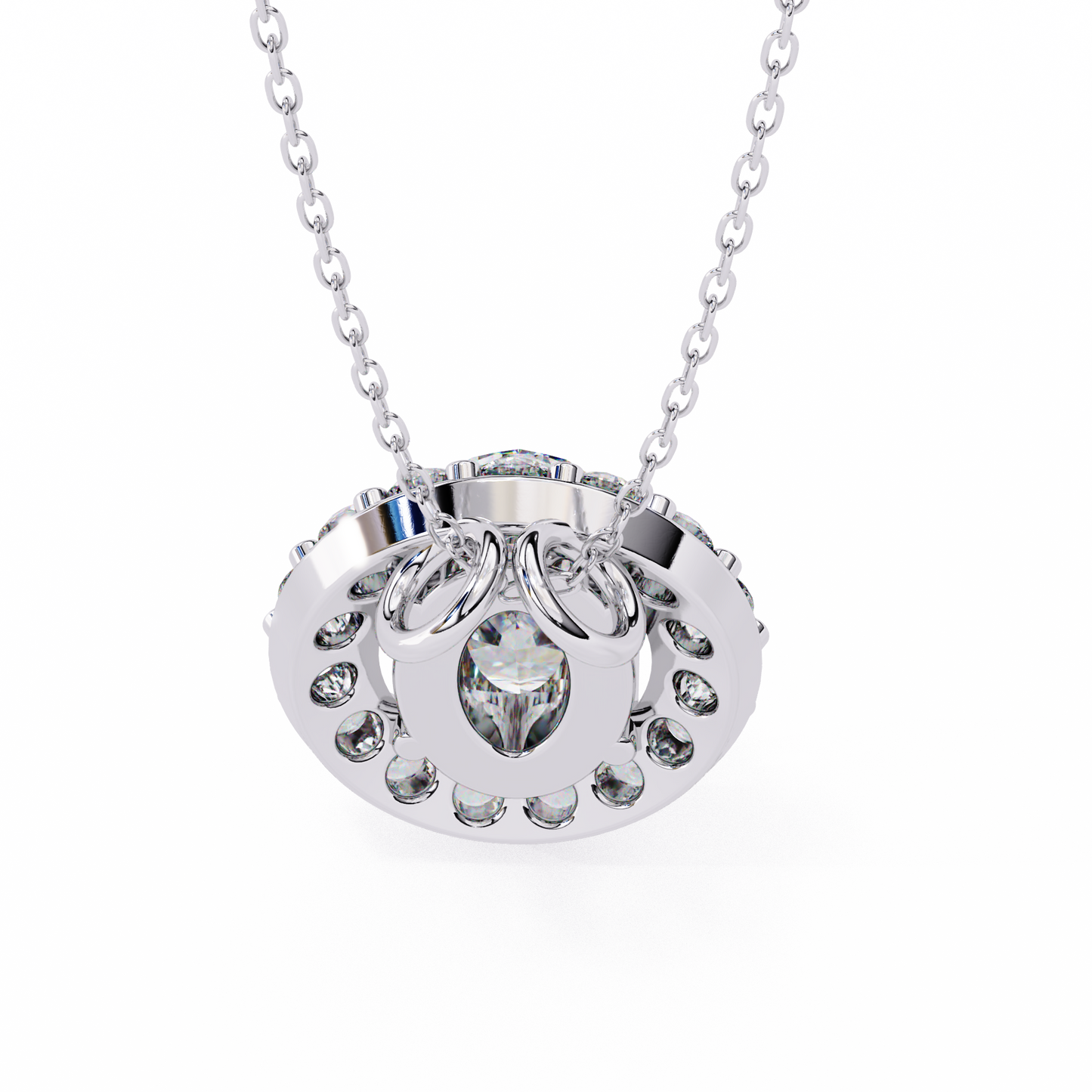 Elaris Halo Diamond Pendant