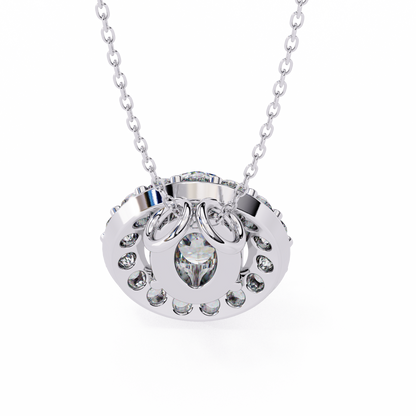 Elaris Halo Diamond Pendant