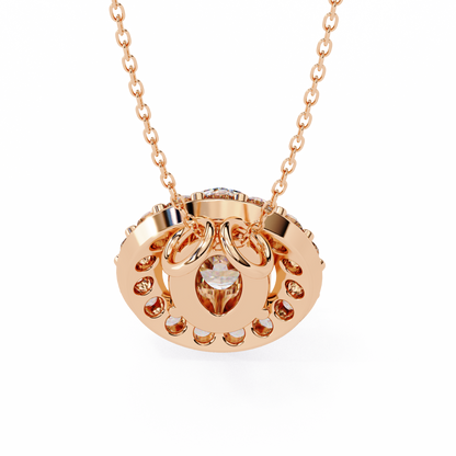 Elaris Halo Diamond Pendant