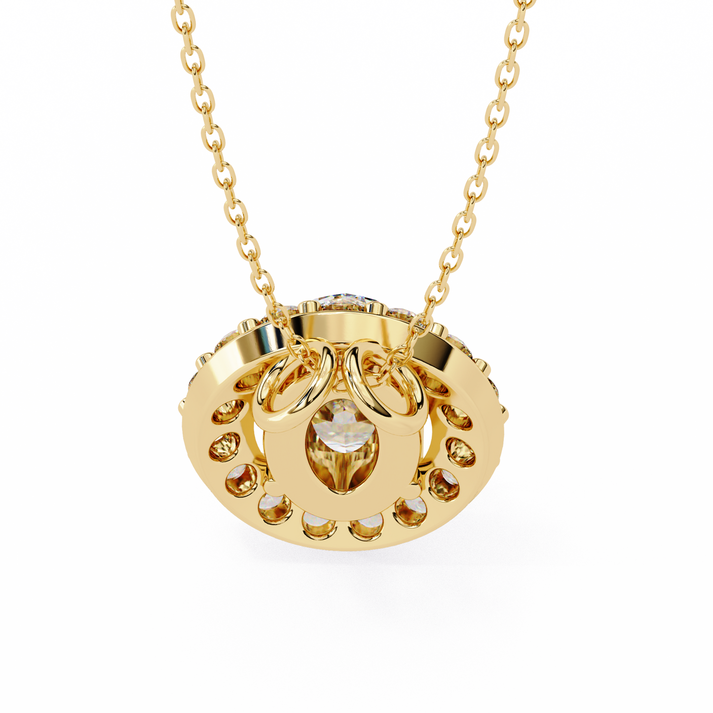Elaris Halo Diamond Pendant