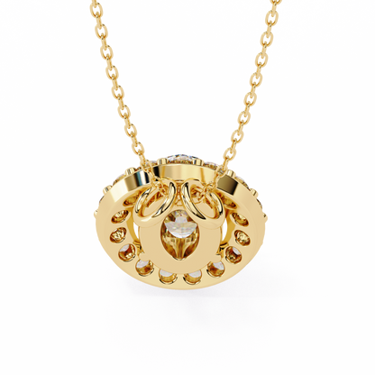 Elaris Halo Diamond Pendant